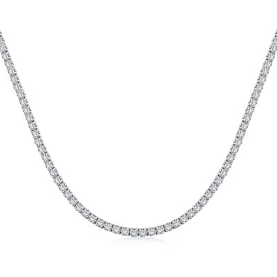 Collar cubierto de circonitas en Plata 925